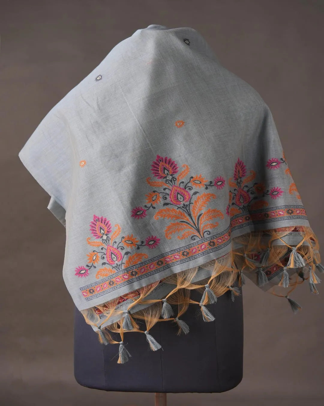 Elegant Handloom Muga Cotton Dress Material  Dorai