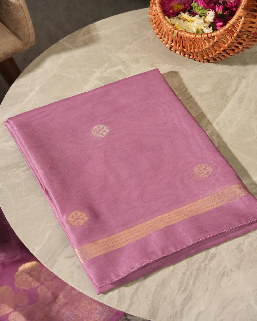 Teal Floral Semi Tussar Silk Unstitched Suit Material with Zari Border
